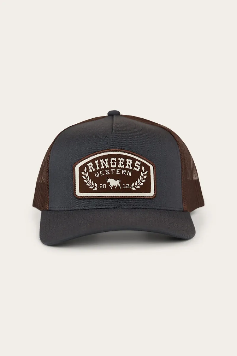 Ringers Western Wheatbelt Wool Trucker Cap - Charcoal