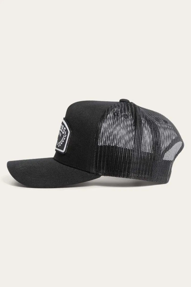 Outlet Ringers Western Wheatbelt Wool Trucker Cap - Black