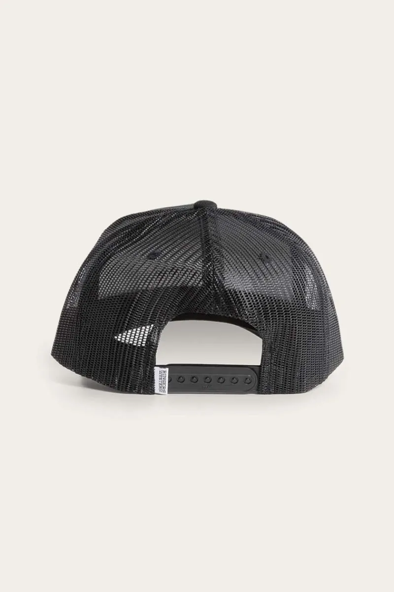 Outlet Ringers Western Wheatbelt Wool Trucker Cap - Black