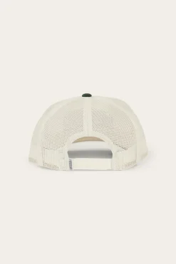 New Ringers Western Wheatbelt Wool Trucker Cap - Off White/Pine