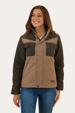 Discount Ringers Western Whitney Womens Puffer Jacket - Mushroom