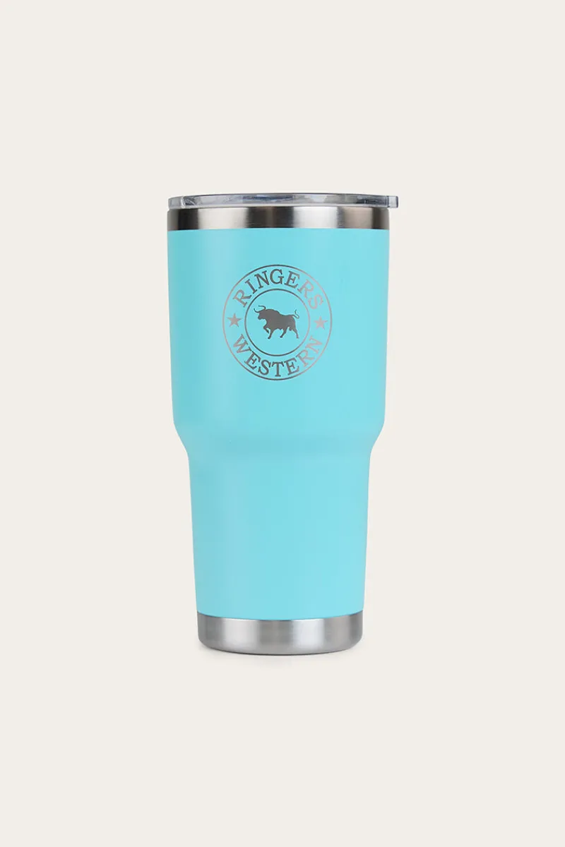 Hot Ringers Western Yarra Powder Coated Insulated Tumbler - Turquoise