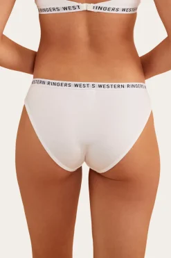 Hot Ringers Western Zara Womens Hipster Brief - White