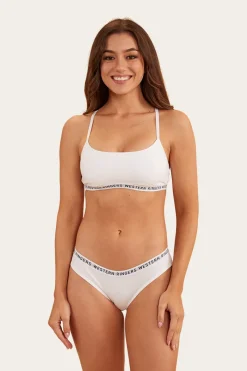 Sale Ringers Western Zoe Womens Crop Top - White